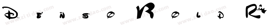 Denso Bold Regular字体转换